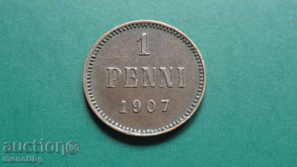 Russia (for Finland) 1907 - 1 penny