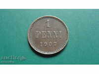 Russia (for Finland) 1907 - 1 penny