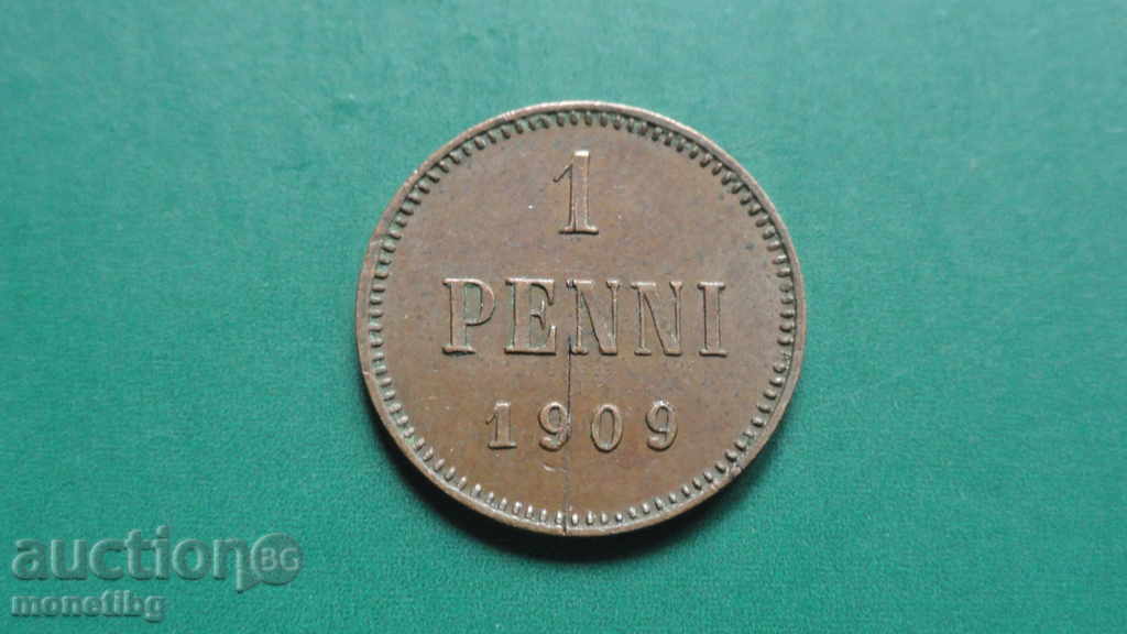 Russia (for Finland) 1909 - 1 penny