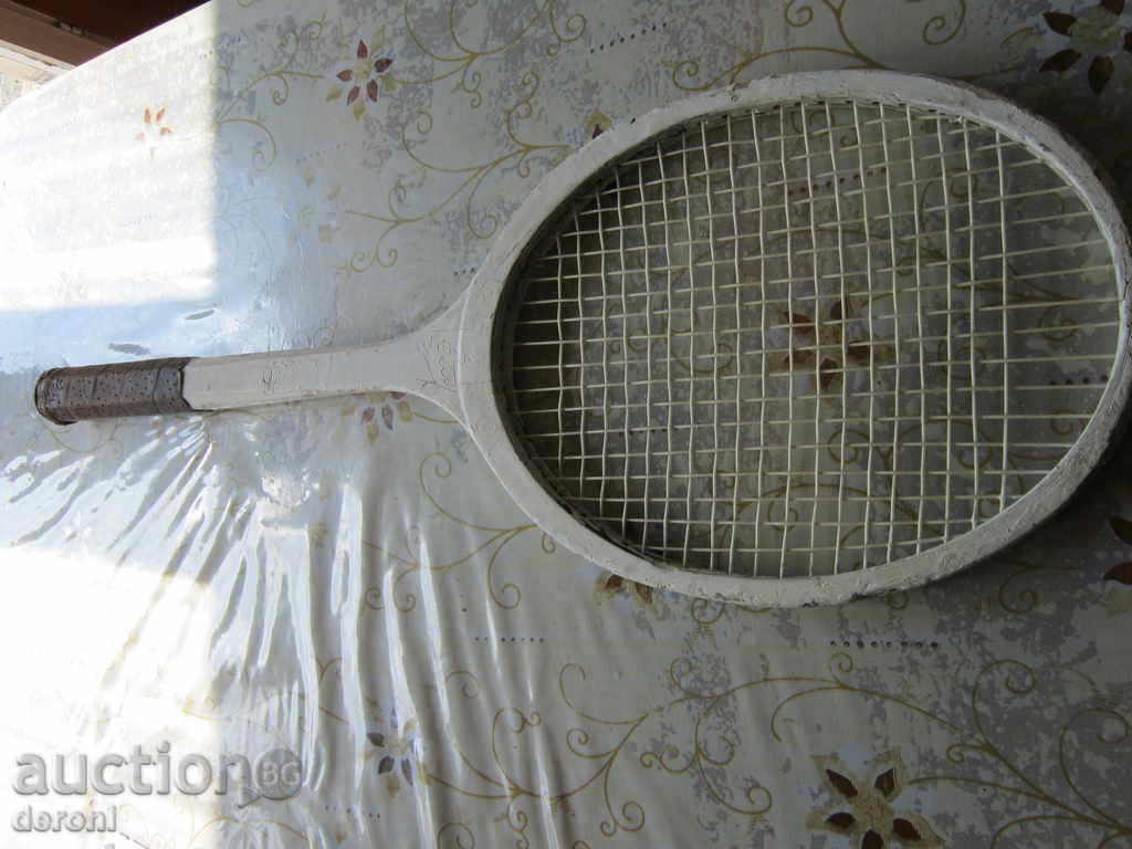 Παλιά vintage ξύλινο ρακέτα του τένις υπέγραψε ρόπαλο - 6 Παλιά vintage ξύλινο ρακέτα του τένις υπέγραψε ρόπαλο - 6