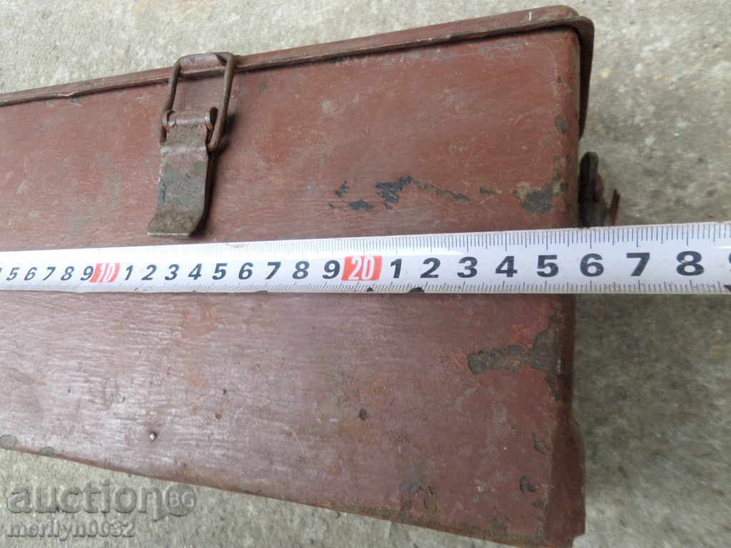 κουτί μεταλλικό κουτί Στρατού Β 'Παγκοσμίου Πολέμου - 6