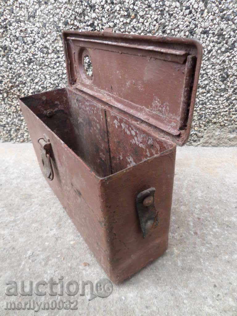 κουτί μεταλλικό κουτί Στρατού Β 'Παγκοσμίου Πολέμου - 7