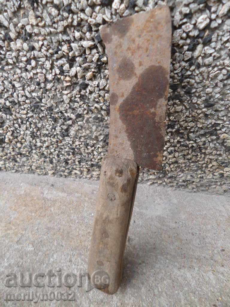 Old forged scythe, ax, hoop, knife, machete, blade - 5 Old forged scythe, ax, hoop, knife, machete, blade - 5