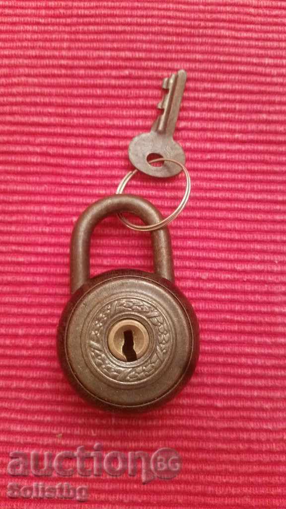 Old hollow padlock.