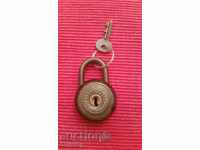 Old hollow padlock.