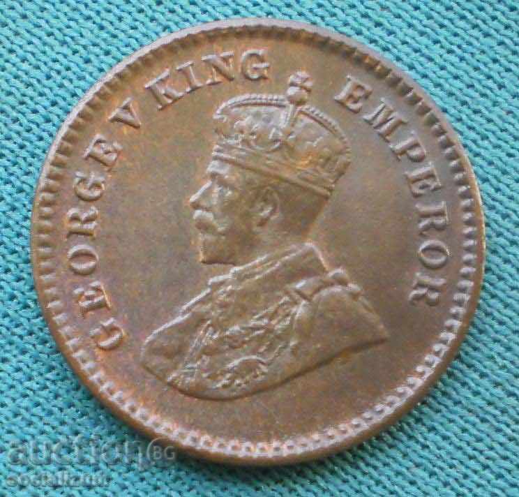 Индия  ½  Анна  1934  UNC  Рядка Монета