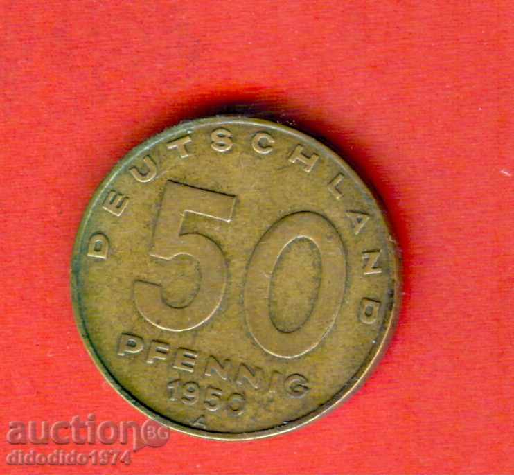GDR GERMANY GERMANY 50 Pfenning - issue - issue 1950 A