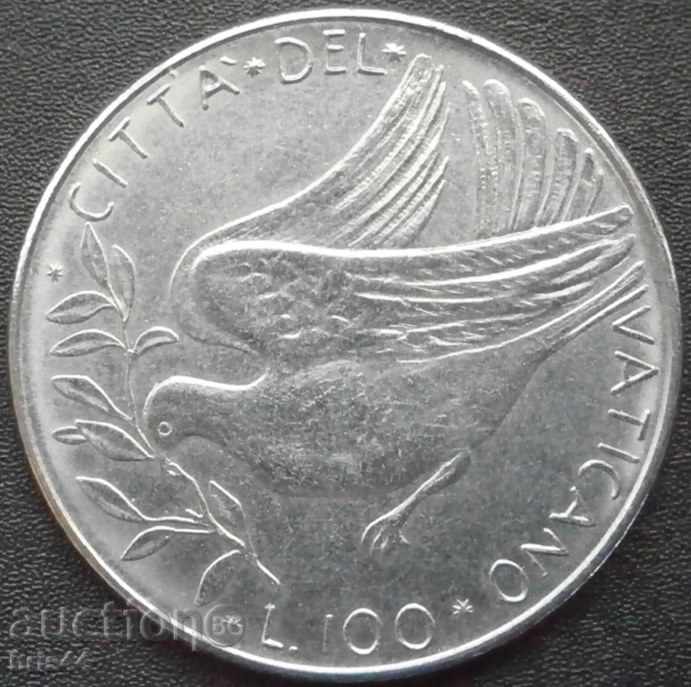 Vatican 100 liras 1976 / XIV