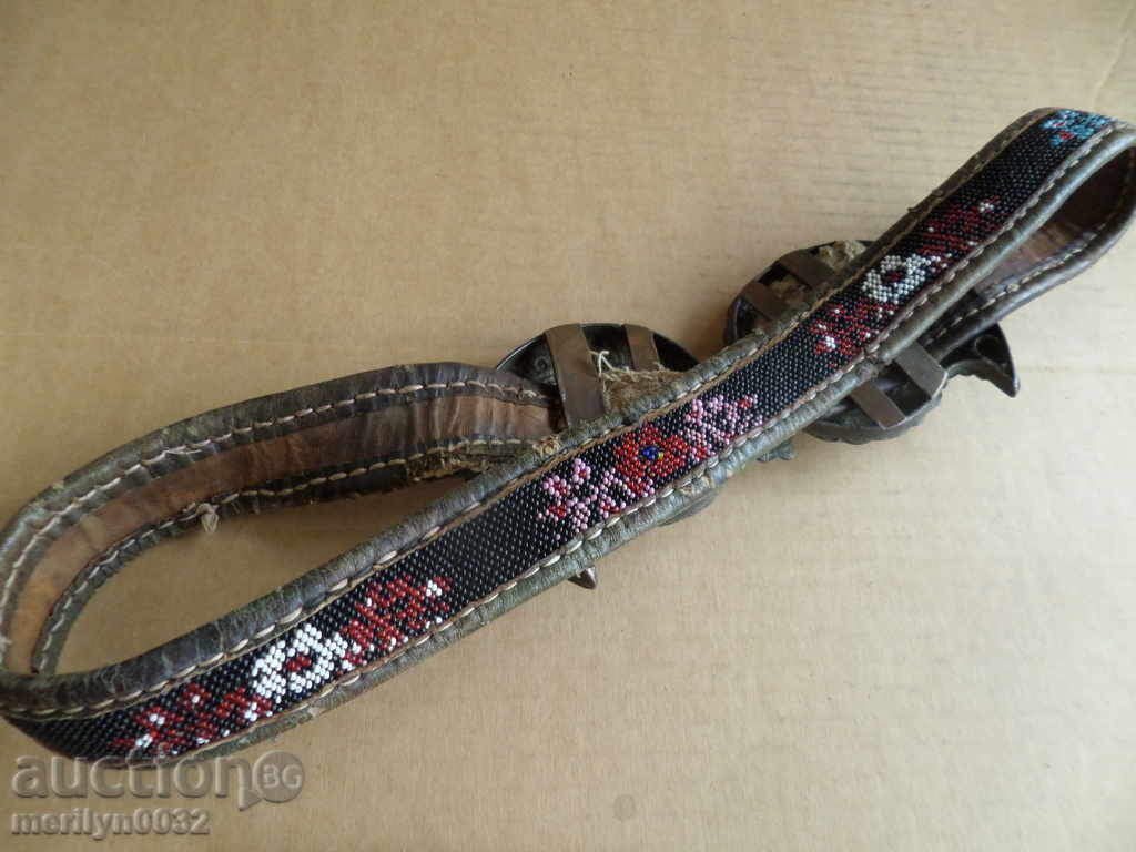 Old Silver Pafts with Chaprazi Belt Silver Buckle Beads - 6 Old Silver Pafts with Chaprazi Belt Silver Buckle Beads - 6