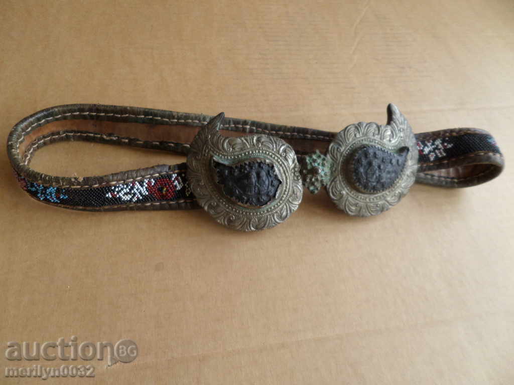 Old Silver Pafts with Chaprazi Belt Silver Buckle Beads