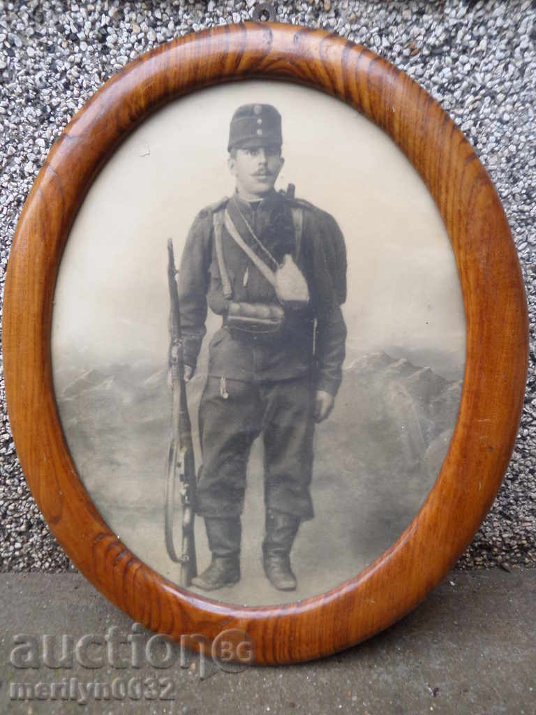 Военна снимка в рамка, фотография, портрет, ГОЛЯМА - 7