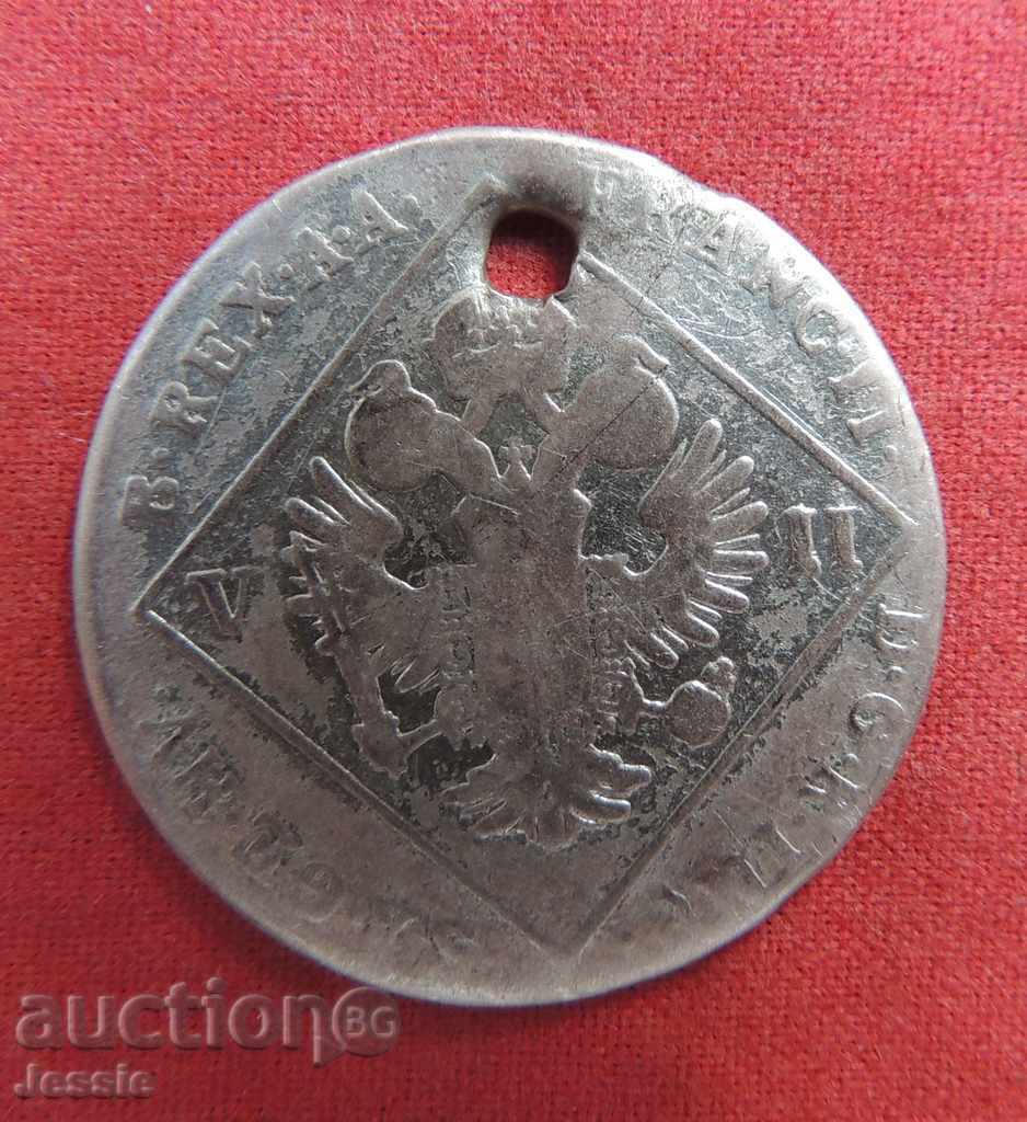 7 Kreuzer 1802 A Austria-Hungary silver Franz II with price 22.95 BGN | € 11.73 7 Kreuzer 1802 A Austria-Hungary silver Franz II with price 22.95 BGN | € 11.73