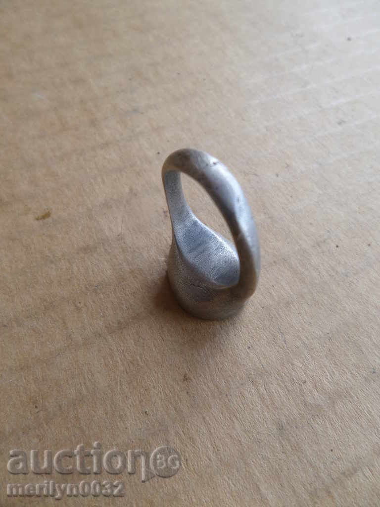 Licitație Inel otoman argint piatră și gemă bijuterie