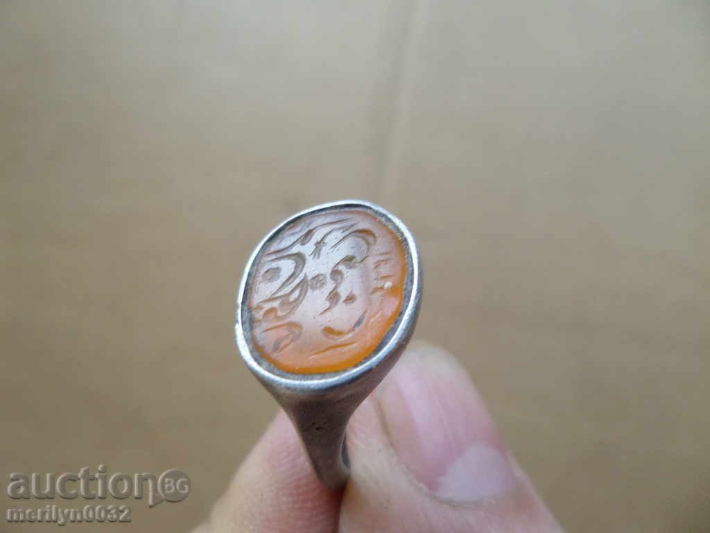 Доставка на Османски пръстен сребро камък и гема накит бижу