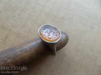 Inel otoman argint piatră și gemă bijuterie