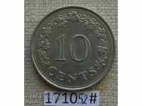 10 цента 1972 Малта