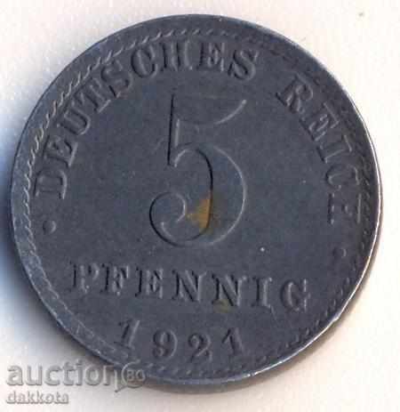Germany 5 pfennig 1921a
