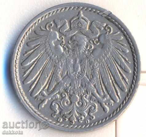 Γερμανία 5 εκατοστά του μάρκου 1913d με τιμή 1.90 BGN | € 0.97 Γερμανία 5 εκατοστά του μάρκου 1913d με τιμή 1.90 BGN | € 0.97