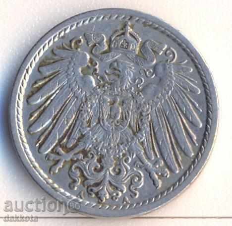 Германия 5 пфенига 1912a с цена € 2.00 | 3.91 лв.