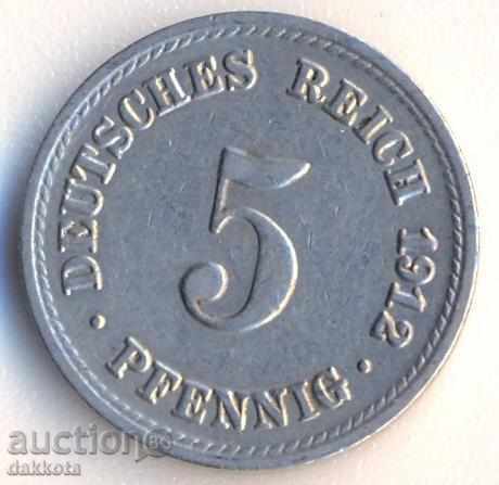 Германия 5 пфенига 1912a