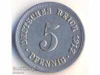 Germania 5 pfenigi 1912a