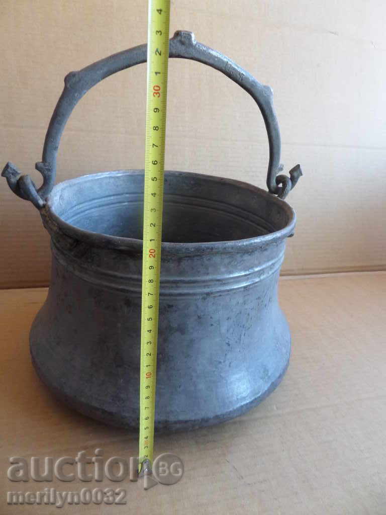 Аукцион Стар меден  котел, котле, менче, бакър