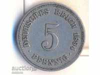 Germania 5 pfenigi 1894a