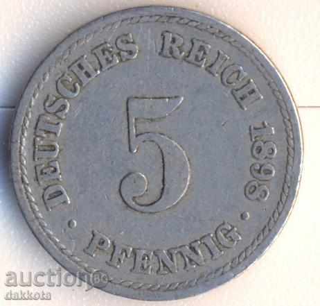 Германия 5 пфенига 1898a Германия 5 пфенига 1898a
