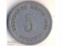 Germania 5 pfennig 1898a