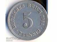 Germany 5 pfennig 1911a