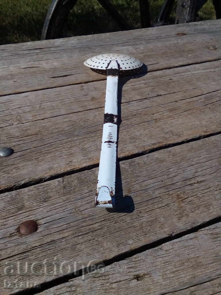 Enamelled slotted spoon - 5