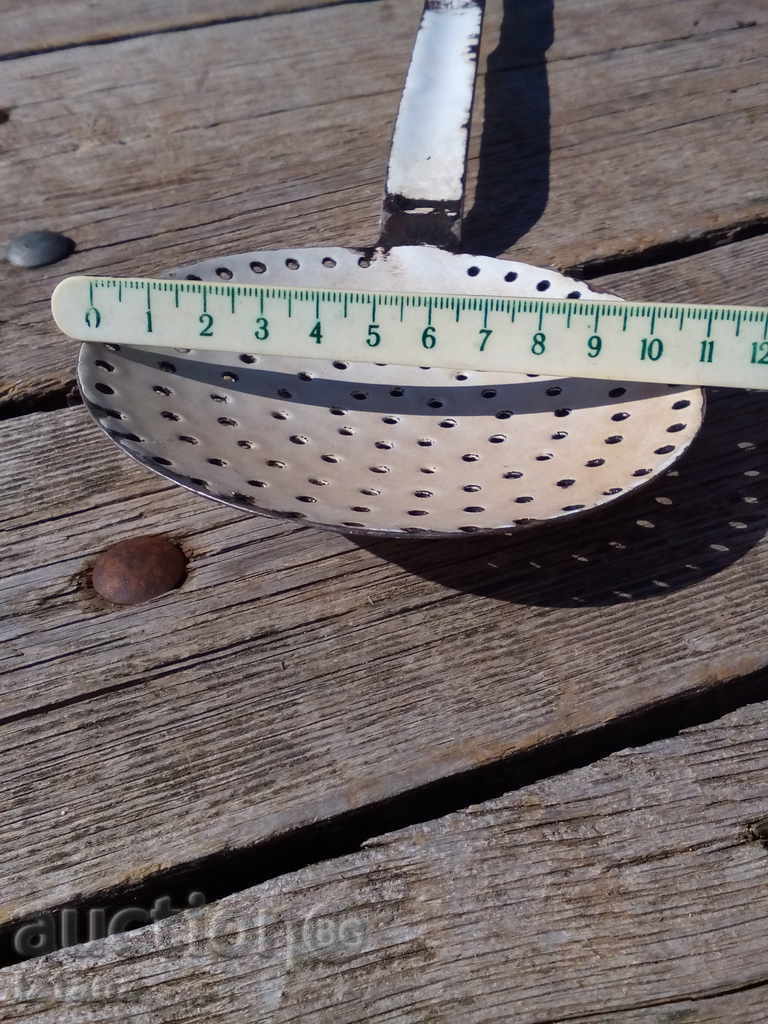 Enamelled slotted spoon - 6