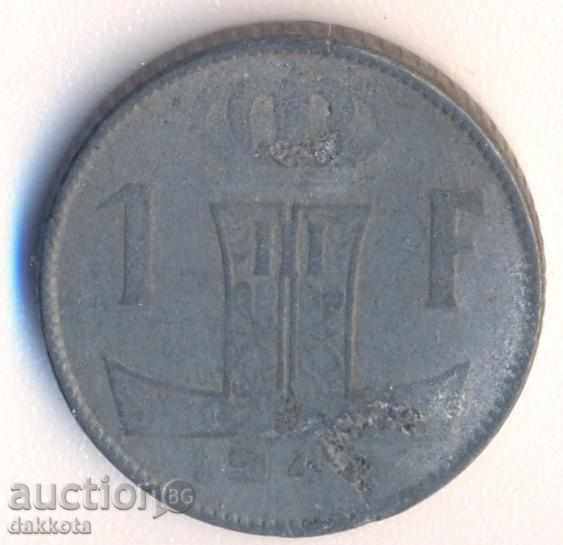 Belgium zinc franc 1941-47 year
