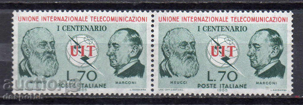 1965 Italia. 100 de ani de la UIT.