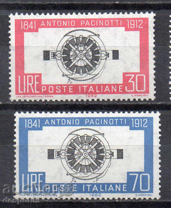 1962. Italy. Antonio Pacinoti - an Italian physicist, professor.