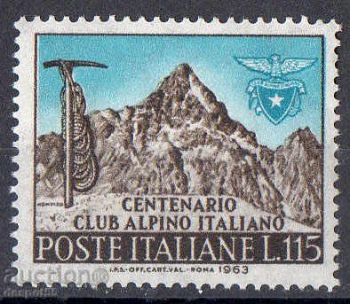 1963 Ιταλία. 100, η ​​ιταλική Alpine Club.