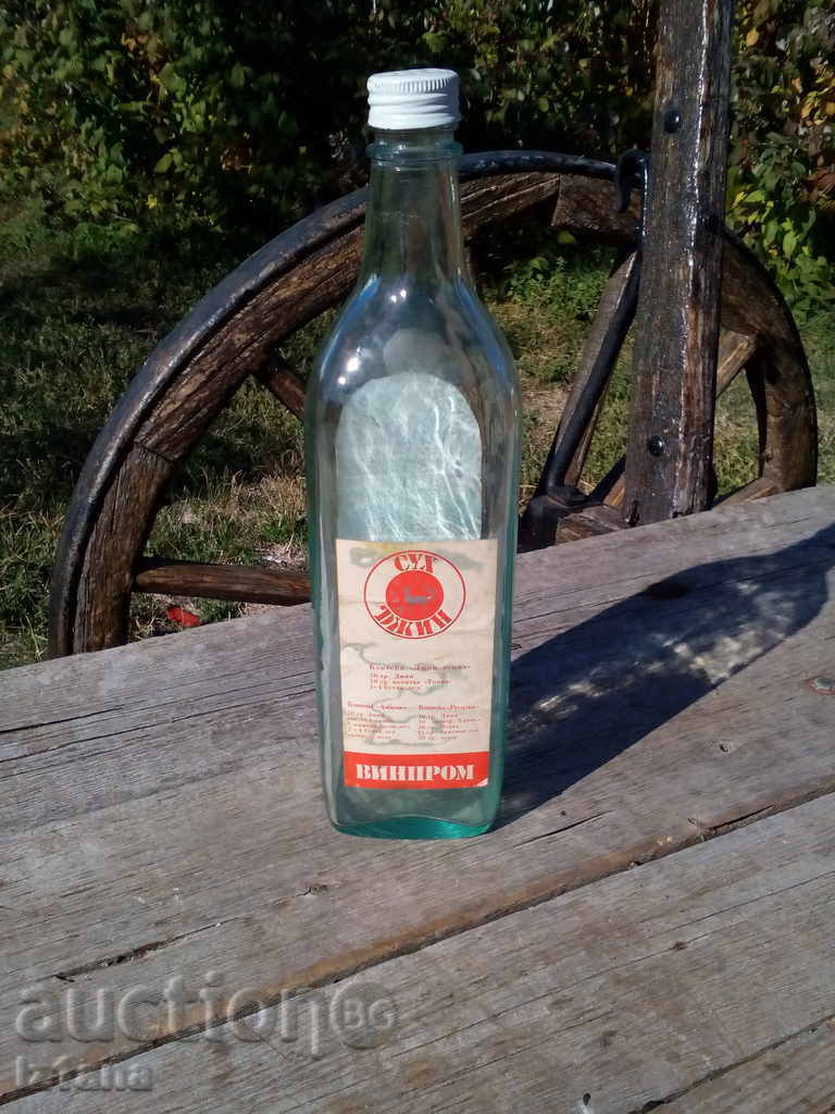 Auction Bottle, bottle of DRY GIN Auction Bottle, bottle of DRY GIN