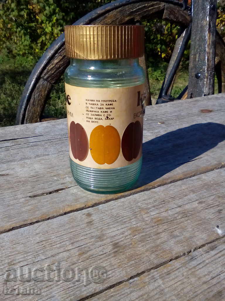 A jar of soluble coffee with price 12.00 BGN | € 6.14 A jar of soluble coffee with price 12.00 BGN | € 6.14