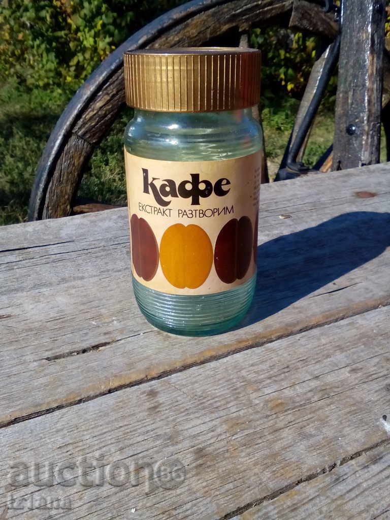 A jar of soluble coffee