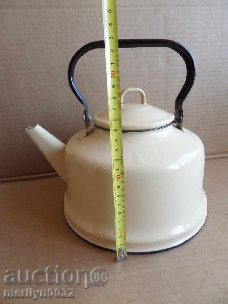 Παράδοση Επισμαλτωμένη τσαγιέρα από τη Σότσα, αγγείο με σμάλτο, ΕΣΣΔ Παράδοση Επισμαλτωμένη τσαγιέρα από τη Σότσα, αγγείο με σμάλτο, ΕΣΣΔ