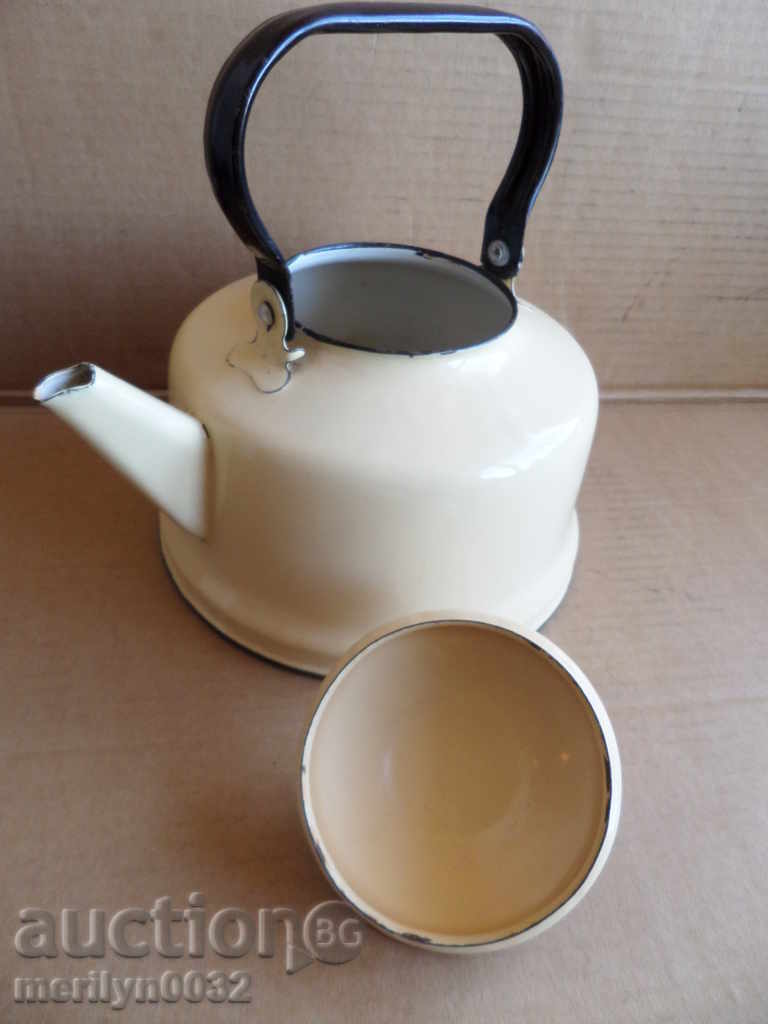 Επισμαλτωμένη τσαγιέρα από τη Σότσα, αγγείο με σμάλτο, ΕΣΣΔ - 7 Επισμαλτωμένη τσαγιέρα από τη Σότσα, αγγείο με σμάλτο, ΕΣΣΔ - 7