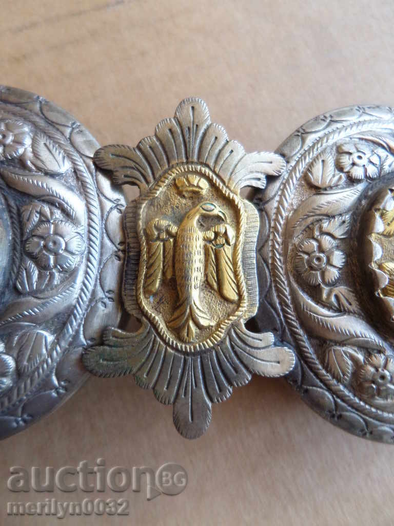 Renaissance pafti silver gilt pafta costume jewelry jewel - 6 Renaissance pafti silver gilt pafta costume jewelry jewel - 6