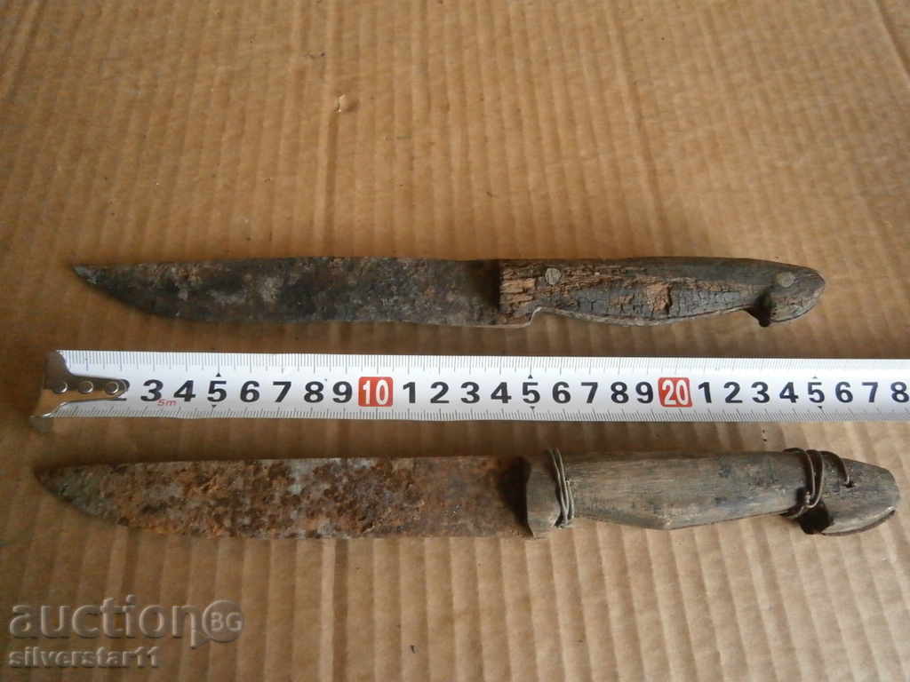 Доставка на лот два старинни примитивни ножа нож Доставка на лот два старинни примитивни ножа нож