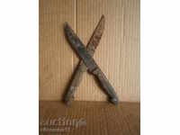 Παρτίδα δύο αρχαία πρωτόγονη μαχαίρι