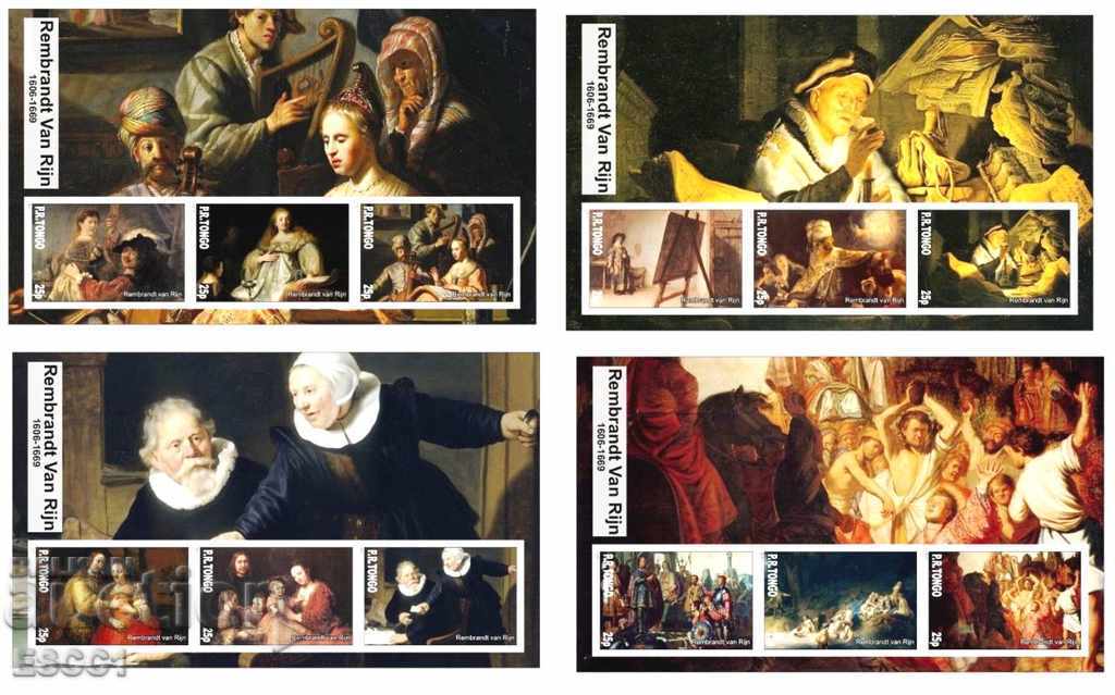 Pure blocks Rembrandt 2017 Tongo with price 40.00 BGN | € 20.45 Pure blocks Rembrandt 2017 Tongo with price 40.00 BGN | € 20.45