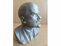 Aluminum bust Lenin figure plastic statuette sculpture