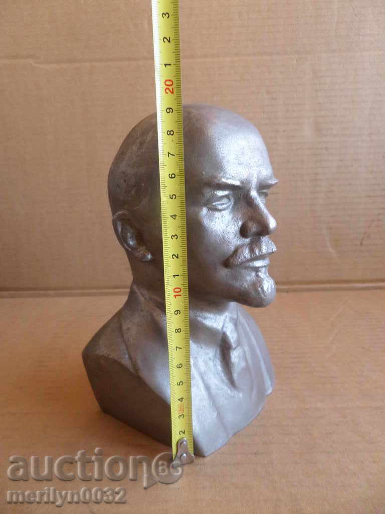 Auction Aluminum bust Lenin figure plastic statuette sculpture Auction Aluminum bust Lenin figure plastic statuette sculpture