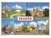 Пощенска картичка - Краков, микс от 5 изгледи