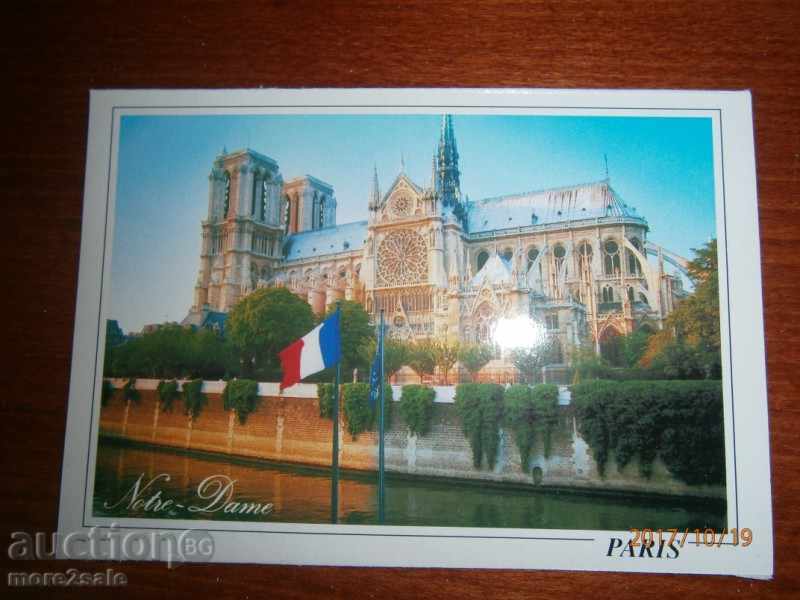 Card PARIS - PARIS - FRANȚA - CATEDRALA "Notre-Dame"