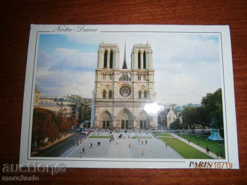 Card PARIS - PARIS - FRANȚA - CATEDRALA "Notre-Dame"